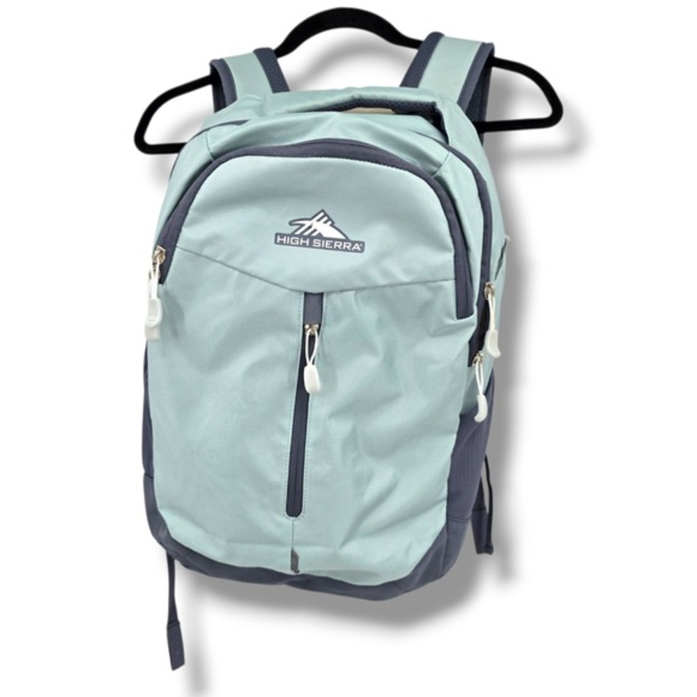 High Sierra Backpack Bookbag Travel Hiking School Bag Light Blue‎ Gray